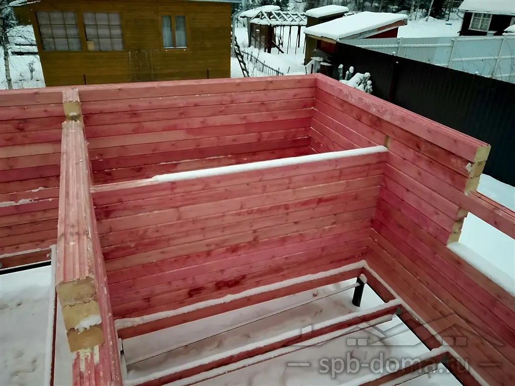 Дом из бруса 7,5х11 в Гарболово