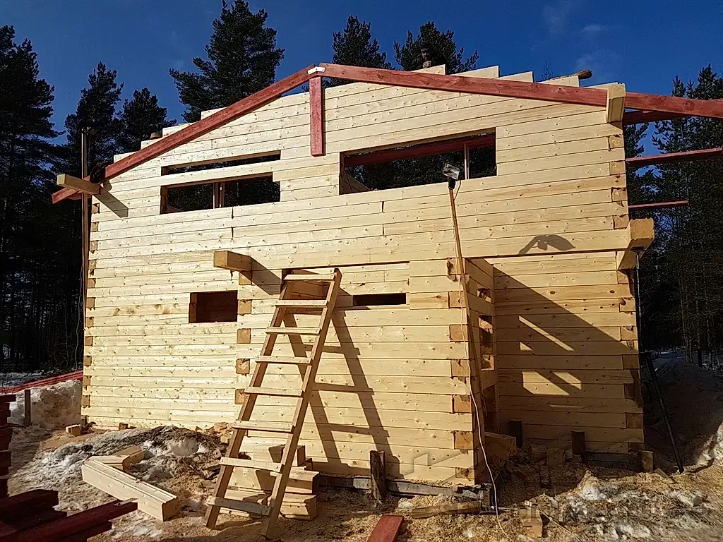 Дом из бруса 8х12 в Медное Озеро