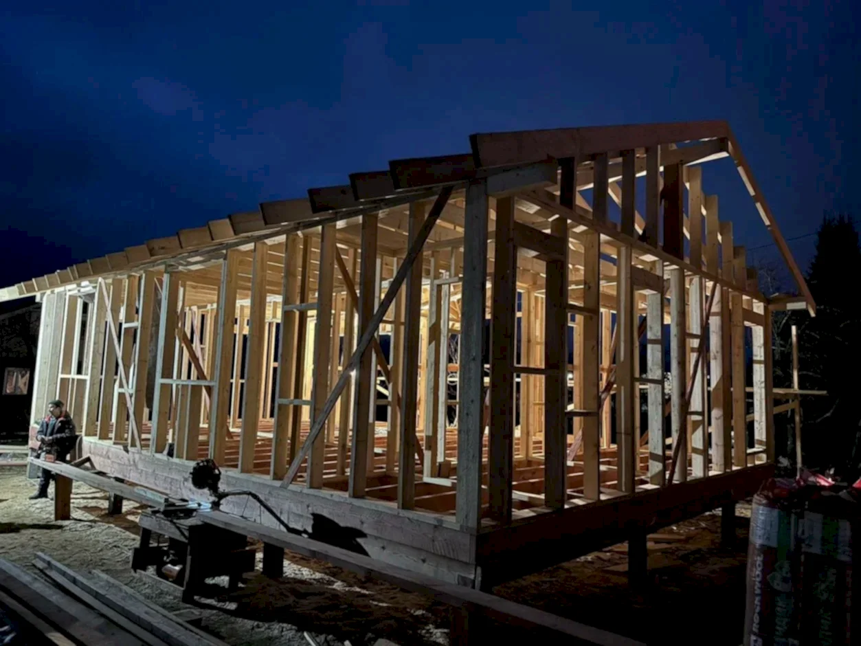 Каркасный дом 9х12 в Петяярви