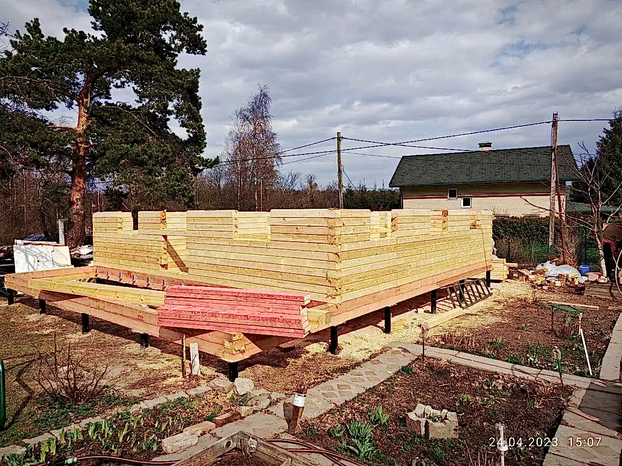 Дом из бруса 8х8 Ольгино