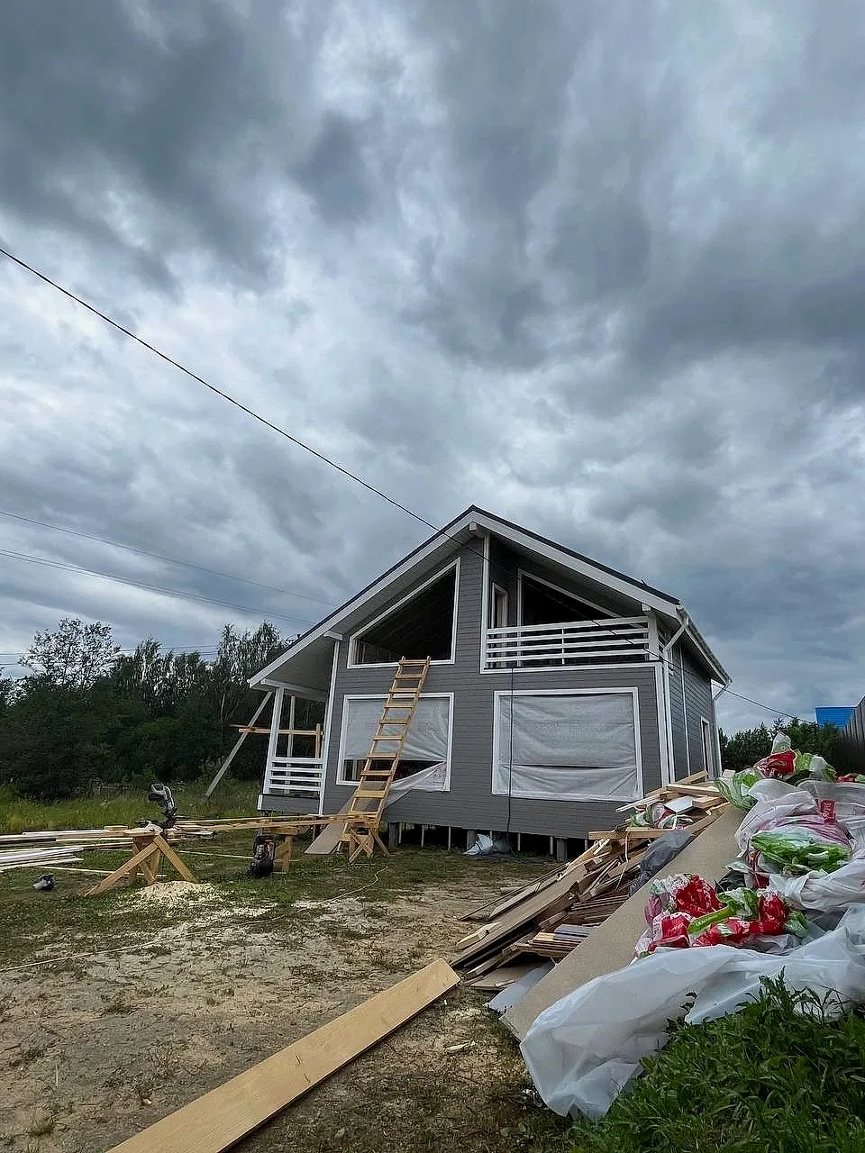 Каркасный дом 8х8 в Петрово