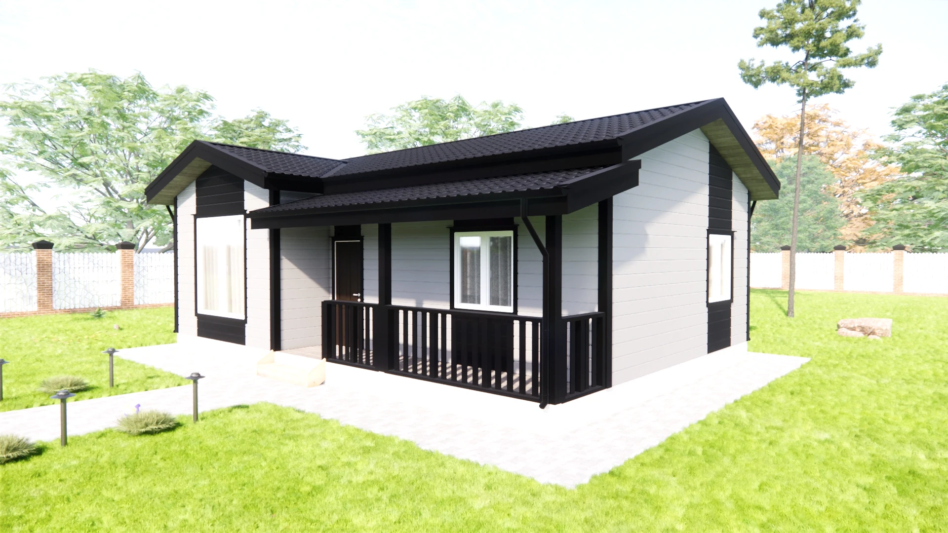 Каркасный дом 7х10 м «Шум» Каркасный дом 7х10 м «Шум»