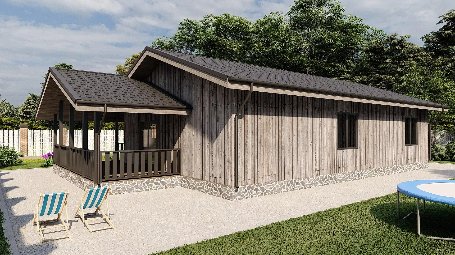 Каркасный дом 9х14 м «Екатериновка»