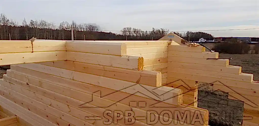 Дом из бруса в п. Ропша