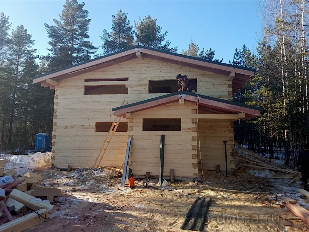 Дом из бруса 8х12 в Медное Озеро