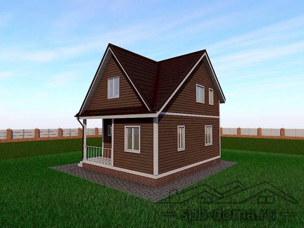 Каркасный дом 6х7,5 м «Рахья» Каркасный дом 6х7,5 м «Рахья»