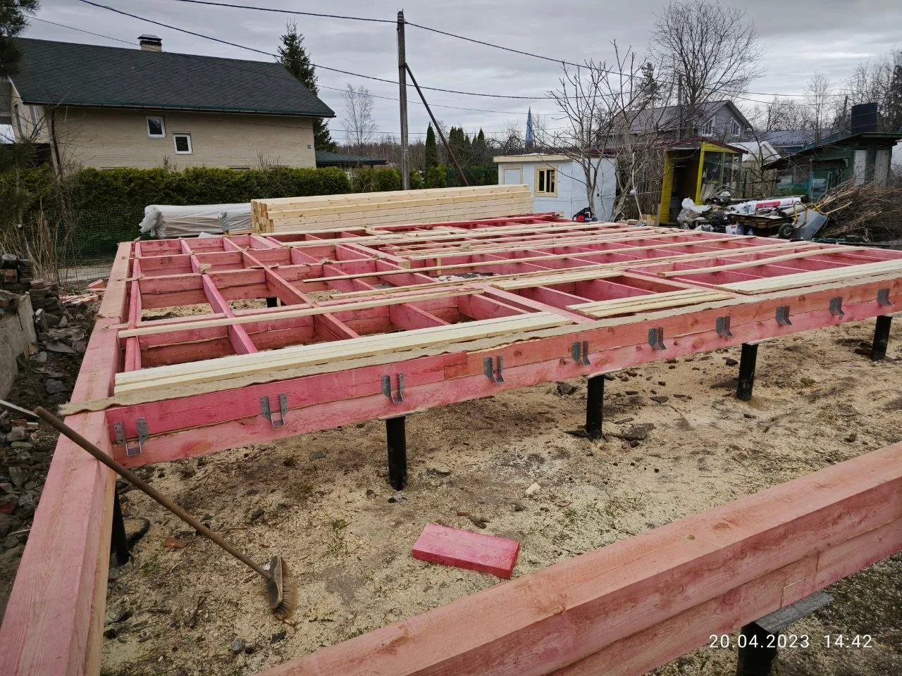 Дом из бруса 8х8 Ольгино