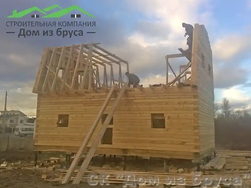 Дом из бруса 6х9 в г. Павловск