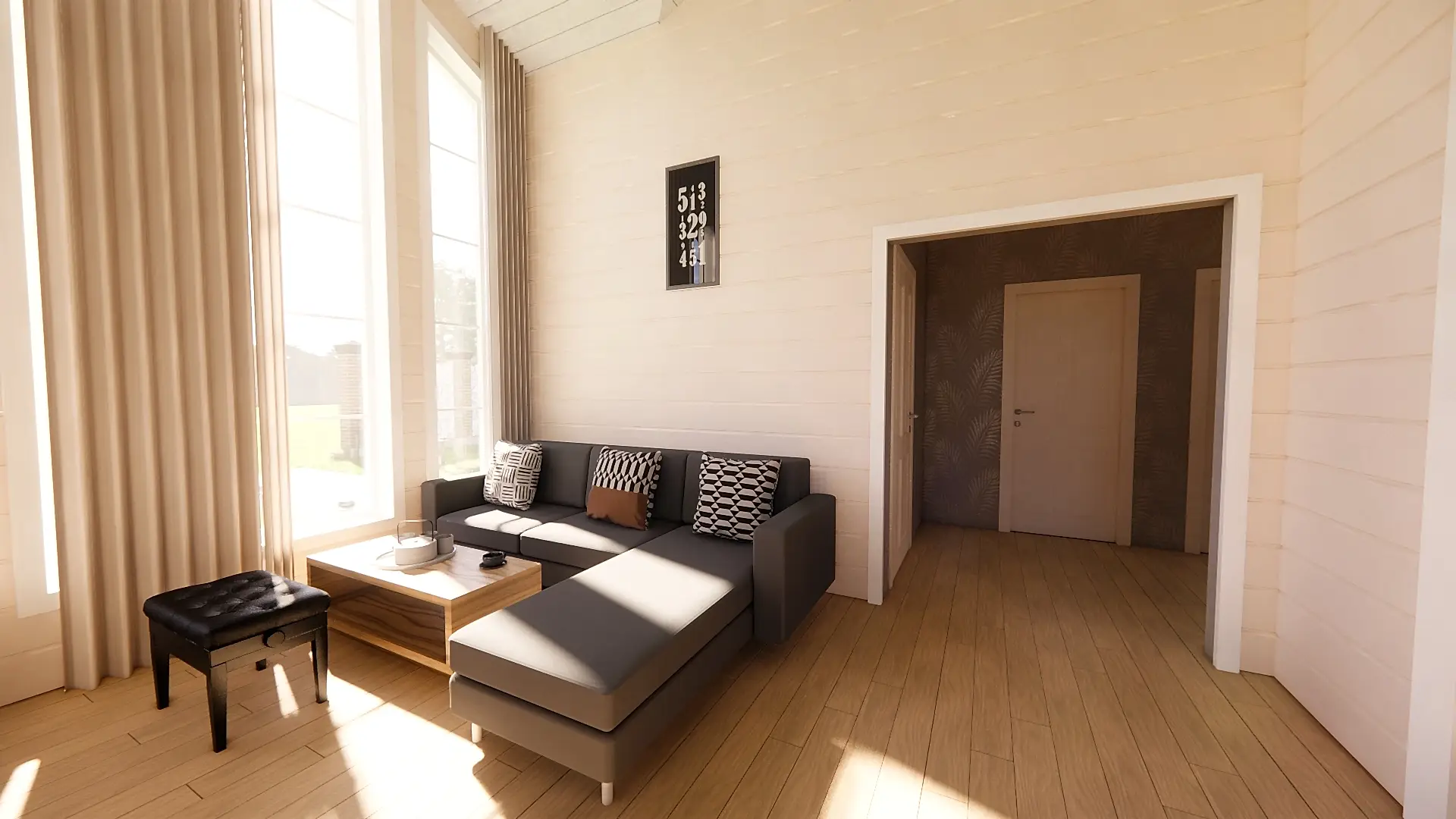 Каркасный дом 8х9 м «Сиверский» Каркасный дом 8х9 м «Сиверский»