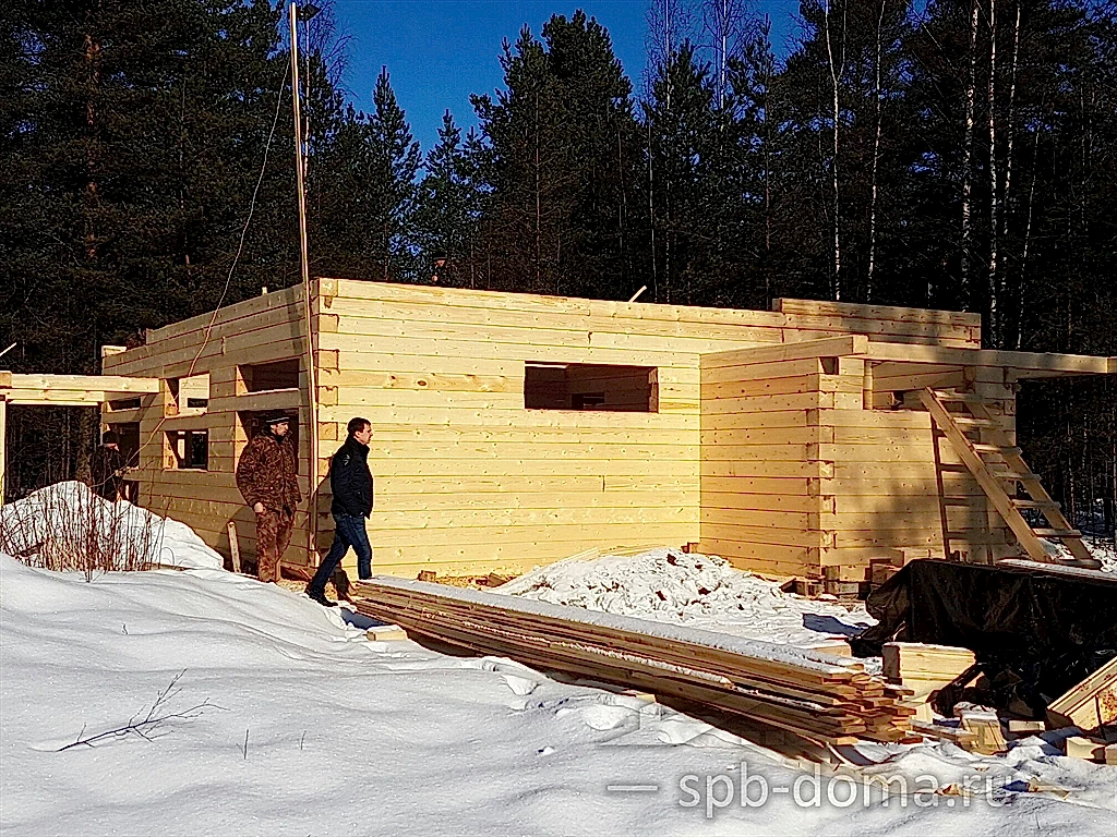 Дом из бруса 8х12 в Медное Озеро