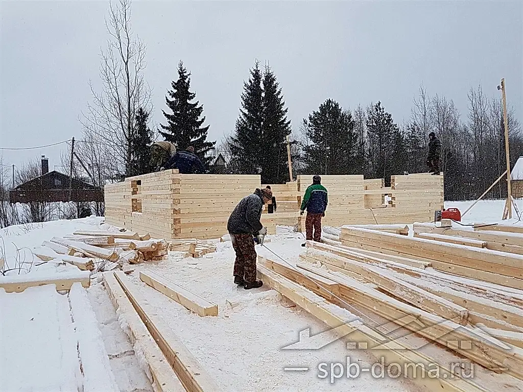 Дом из бруса 11х11 в Портосиках