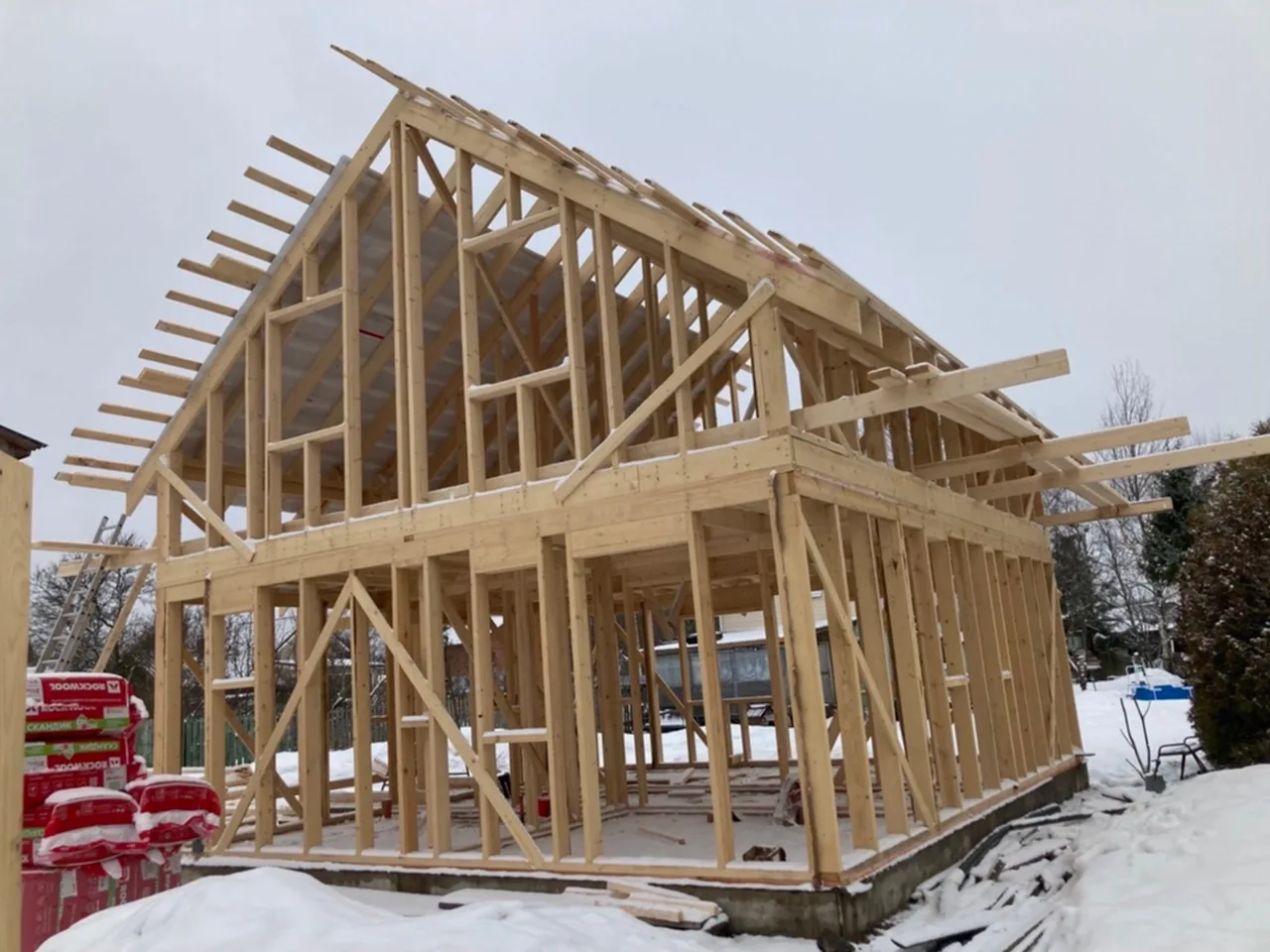 Каркасный дом 9х9 в Кискелово