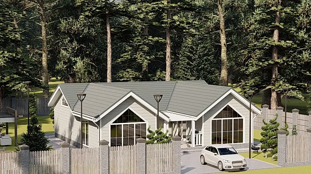 Каркасный дом 13х13 м «Игра»