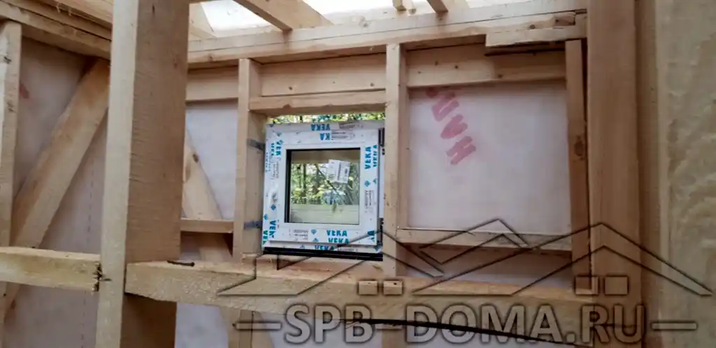 Каркасный дом 6х8 в Вырице