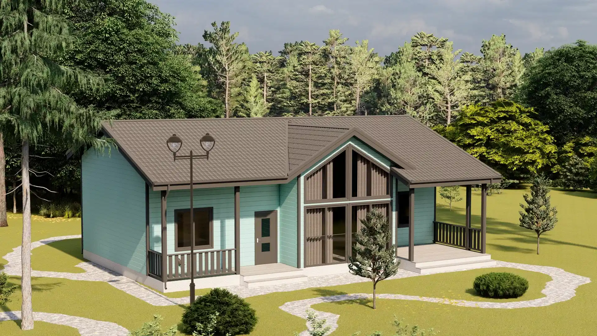 Каркасный дом 9х14 м "Михалево" Каркасный дом 9х14 м "Михалево"