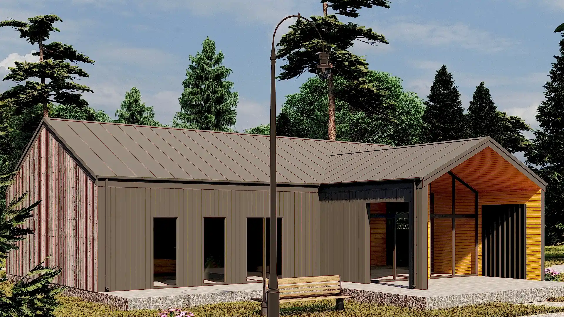 Каркасный дом 11х14 м «Барн-6» Каркасный дом 11х14 м «Барн-6»