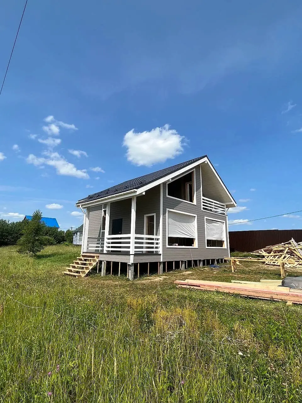 Каркасный дом 8х8 в Петрово