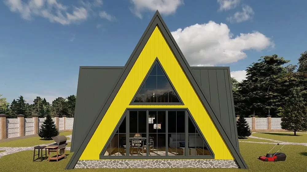 Каркасный дом 11х11 м «Фрейм 2»