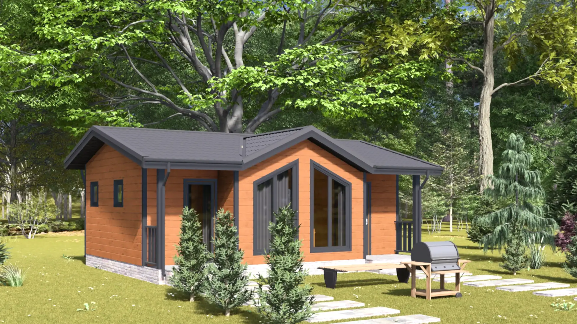 Каркасный дом 6х8 м «Вистино-мини» Каркасный дом 6х8 м «Вистино-мини»