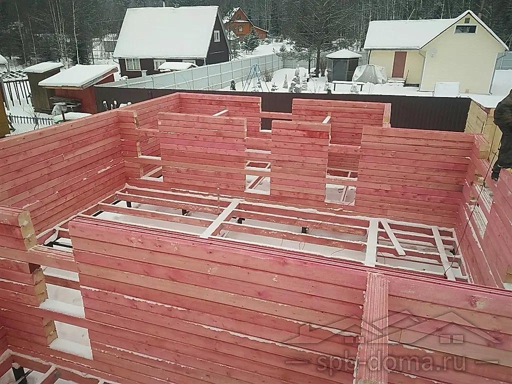 Дом из бруса 7,5х11 в Гарболово