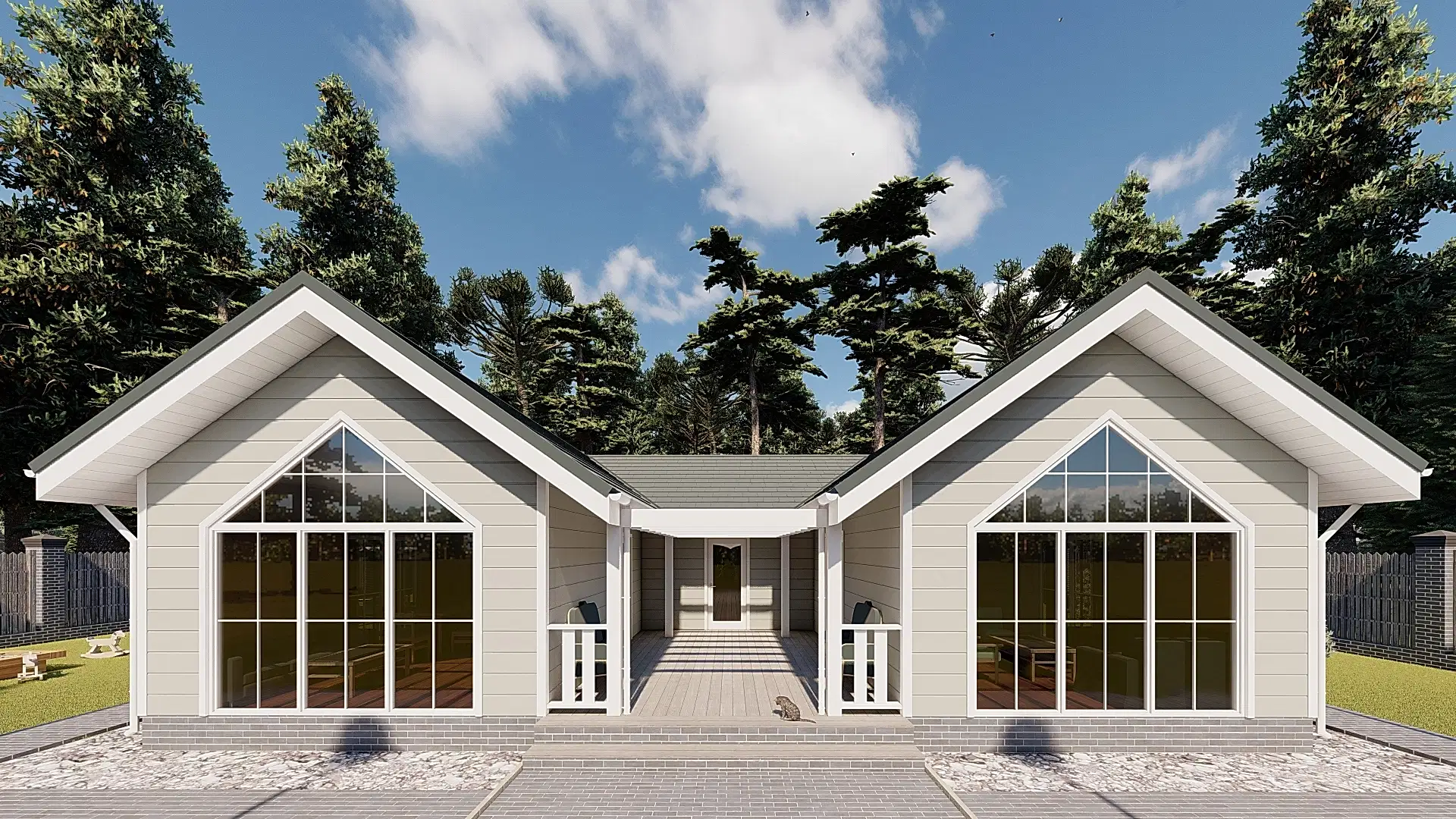 Каркасный дом 13х13 м «Игра» Каркасный дом 13х13 м «Игра»