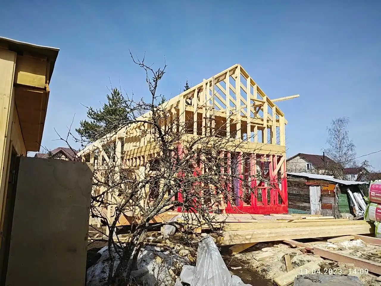 Каркасный дом 8х8,5 в Пушкине