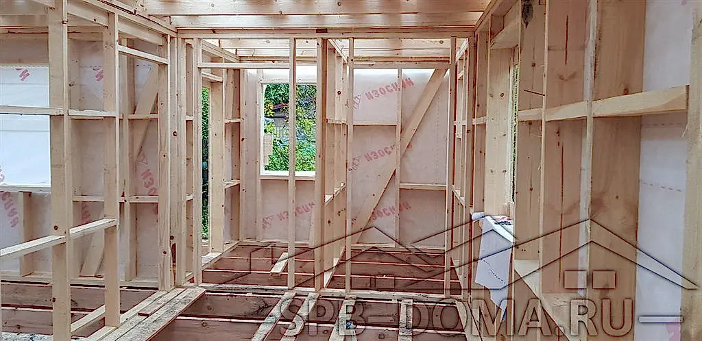 Каркасный дом 6х8 в Вырице