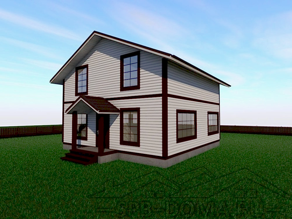 Сруб дома из профилированного бруса 9х9 м «Дивенский»