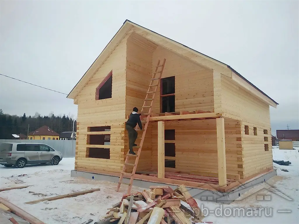 Дом из бруса 8х8 в Дятлицах