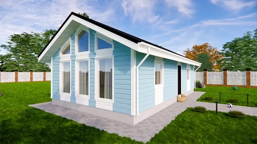 Каркасный дом 6х11 м «Славянка»