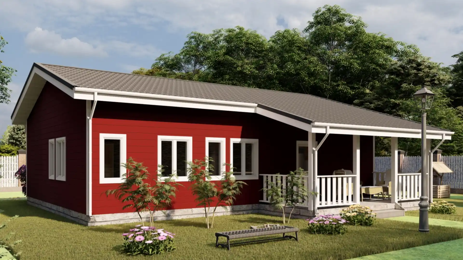 Каркасный дом 12х11,7 м «Матокса-2»