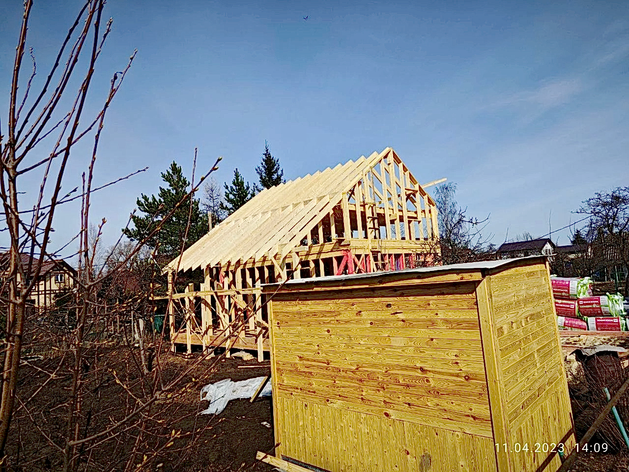 Каркасный дом 8х8,5 в Пушкине