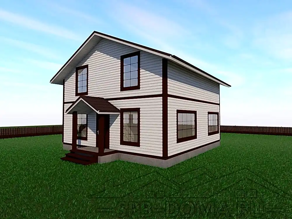 Проект дома из профилированного бруса 9,0 х 9,0 м «Дивенский» Проект дома из профилированного бруса 9,0 х 9,0 м «Дивенский»