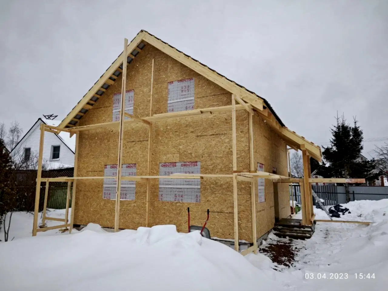 Каркасный дом 9х9 в Кискелово