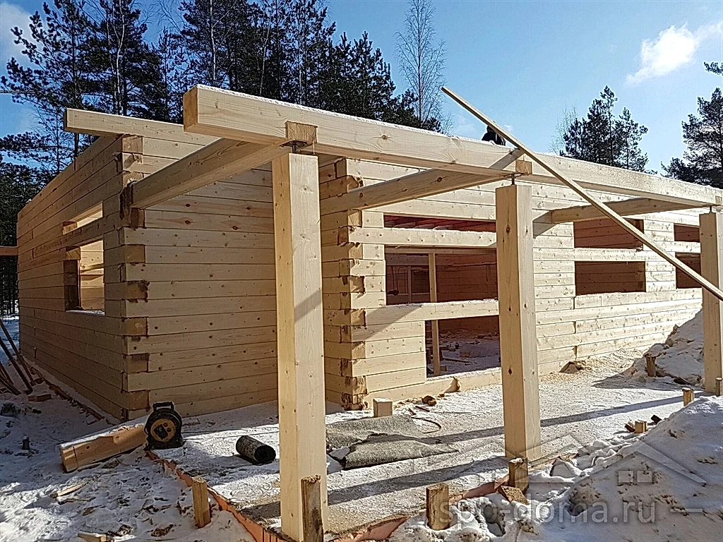 Дом из бруса 8х12 в Медное Озеро