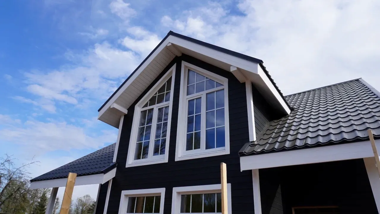 Каркасный дом 8х9 в Лаврики