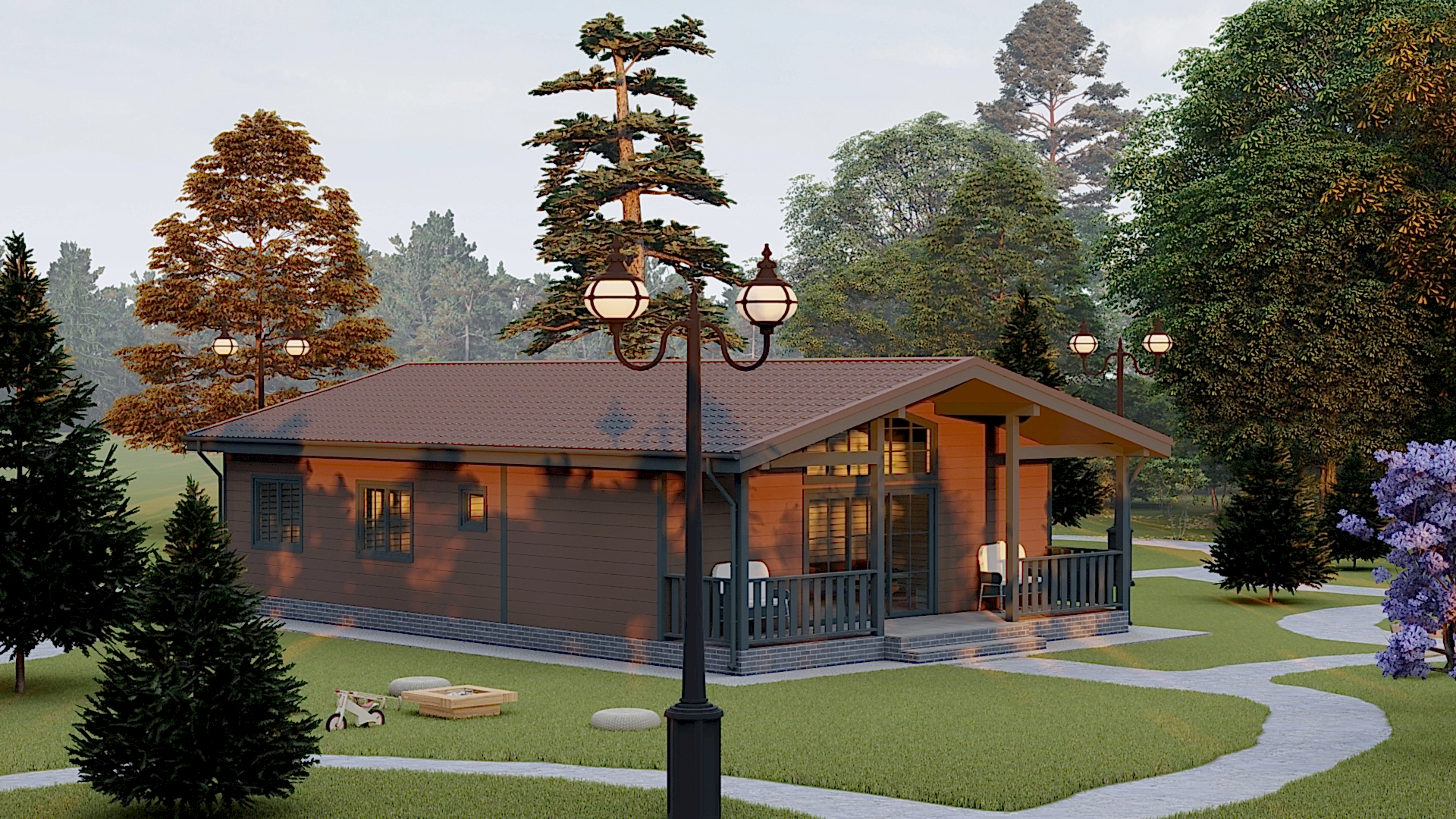 Каркасный дом 9х12 м «Варзолово»