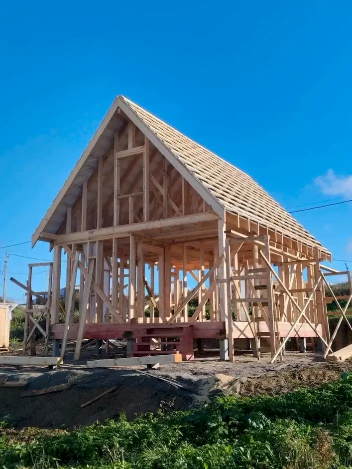 Каркасный дом 6х9 в коттеджном поселке Имена