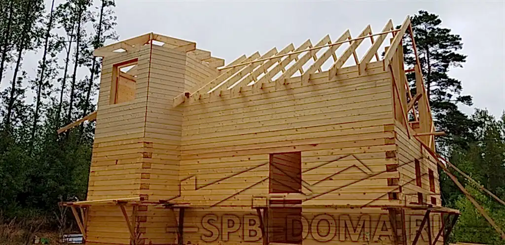 Дом из бруса 7х9 в Карасаари