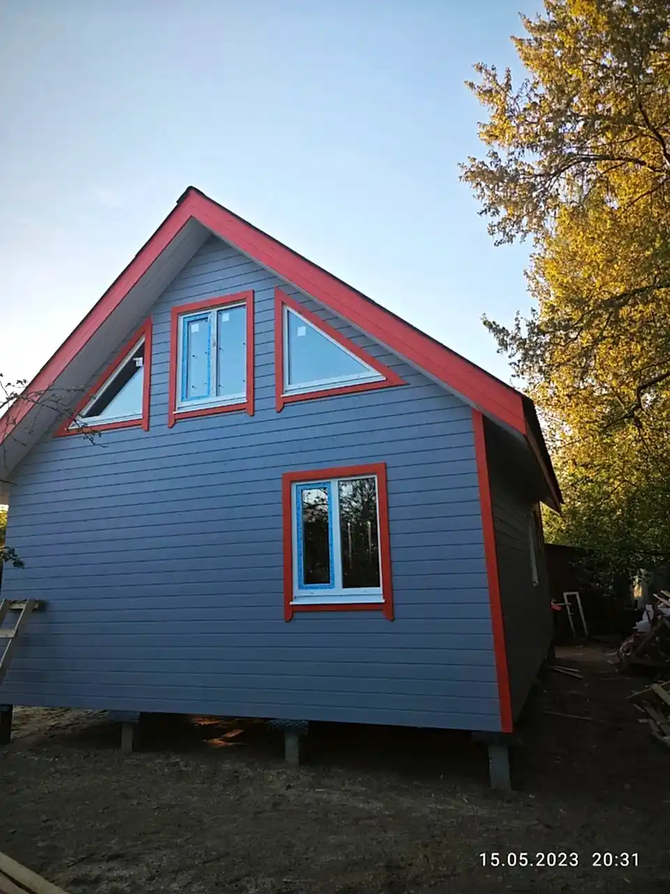 Каркасный дом 8х6 Горелово