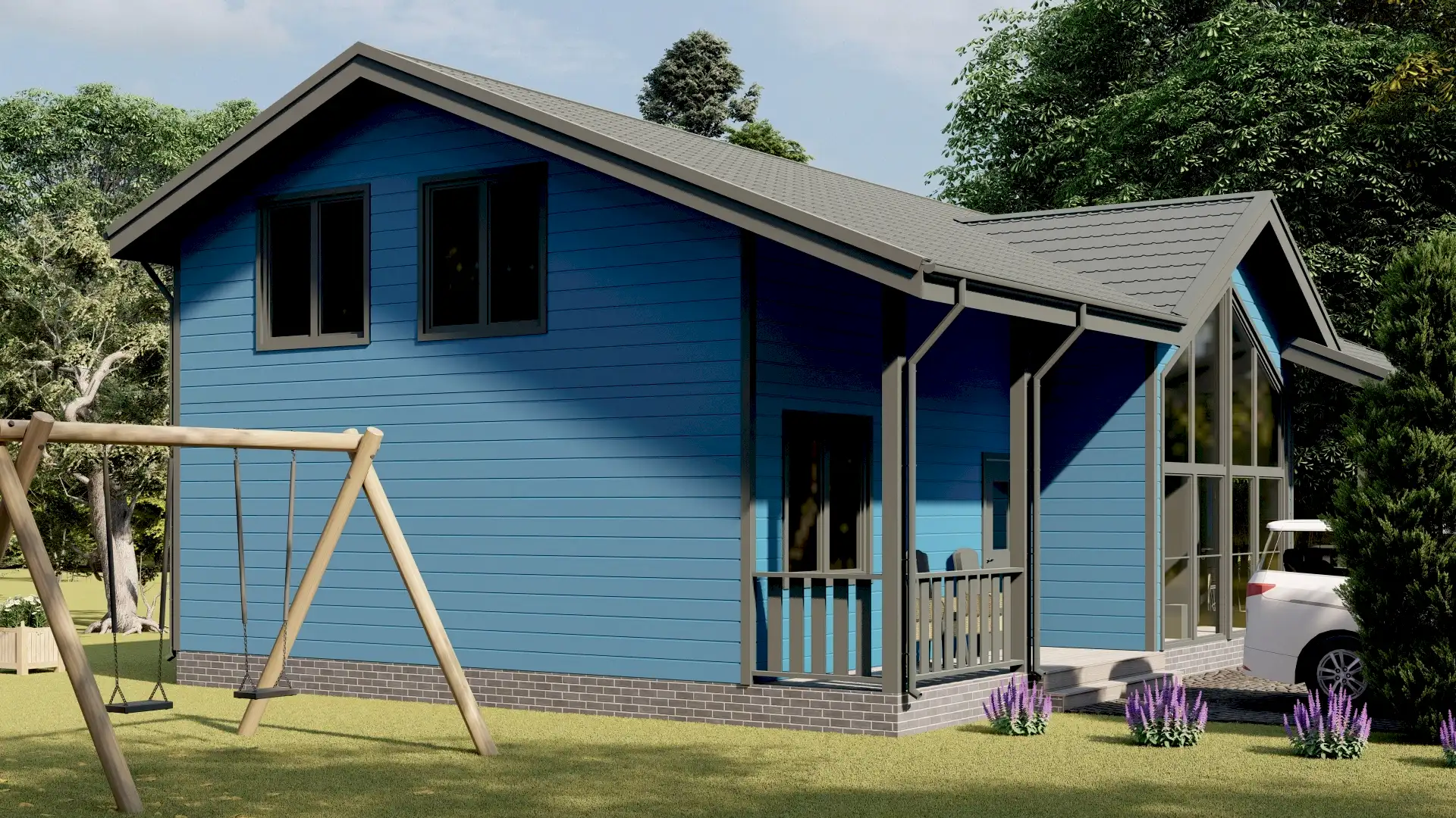 Каркасный дом 14,5х9 м «Ляскеля» Каркасный дом 14,5х9 м «Ляскеля»