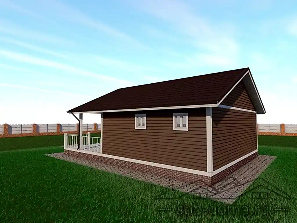 Каркасный дом 8х11 м «Тихвин»