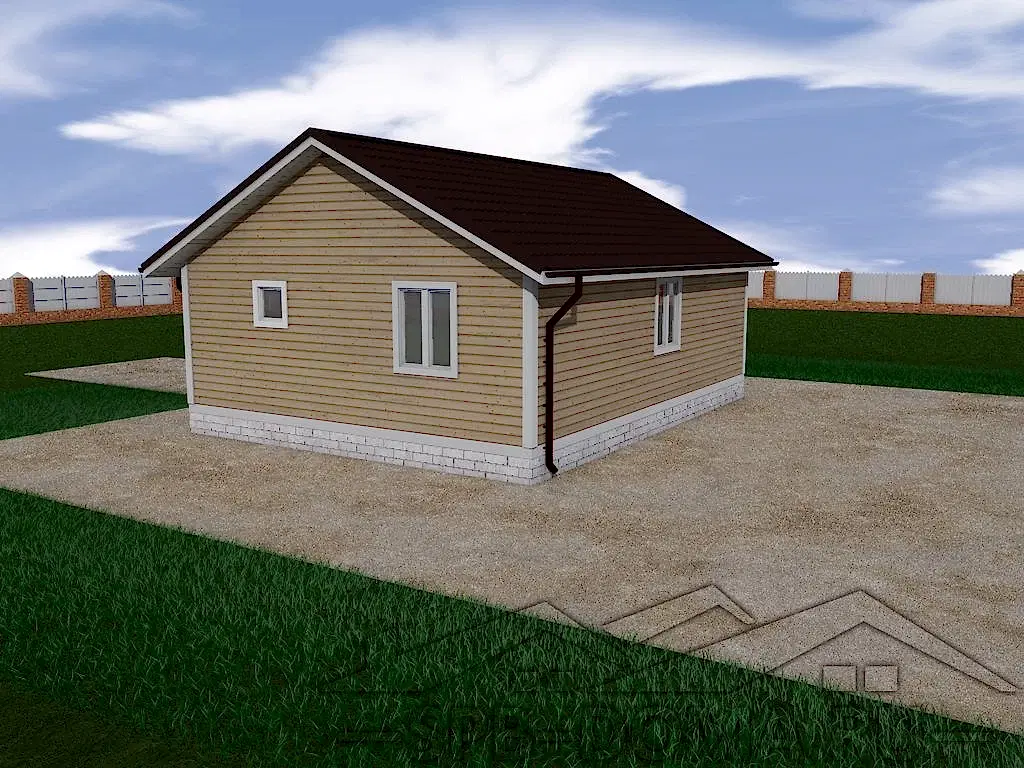 Проект дома из профилированного бруса 7,0 х 9,0 м «Токсово»