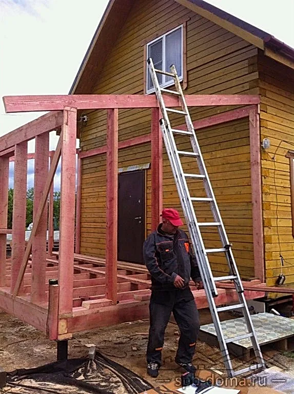 Каркасная веранда 6х3 Волхов