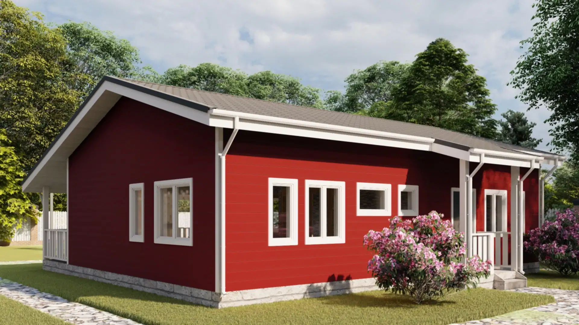 Каркасный дом 12х11,7 м «Матокса-2»