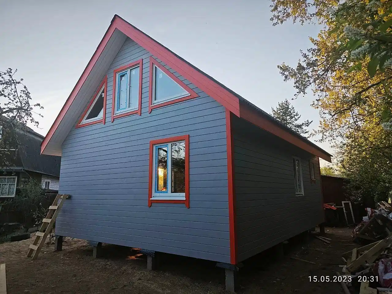 Каркасный дом 8х6 Горелово