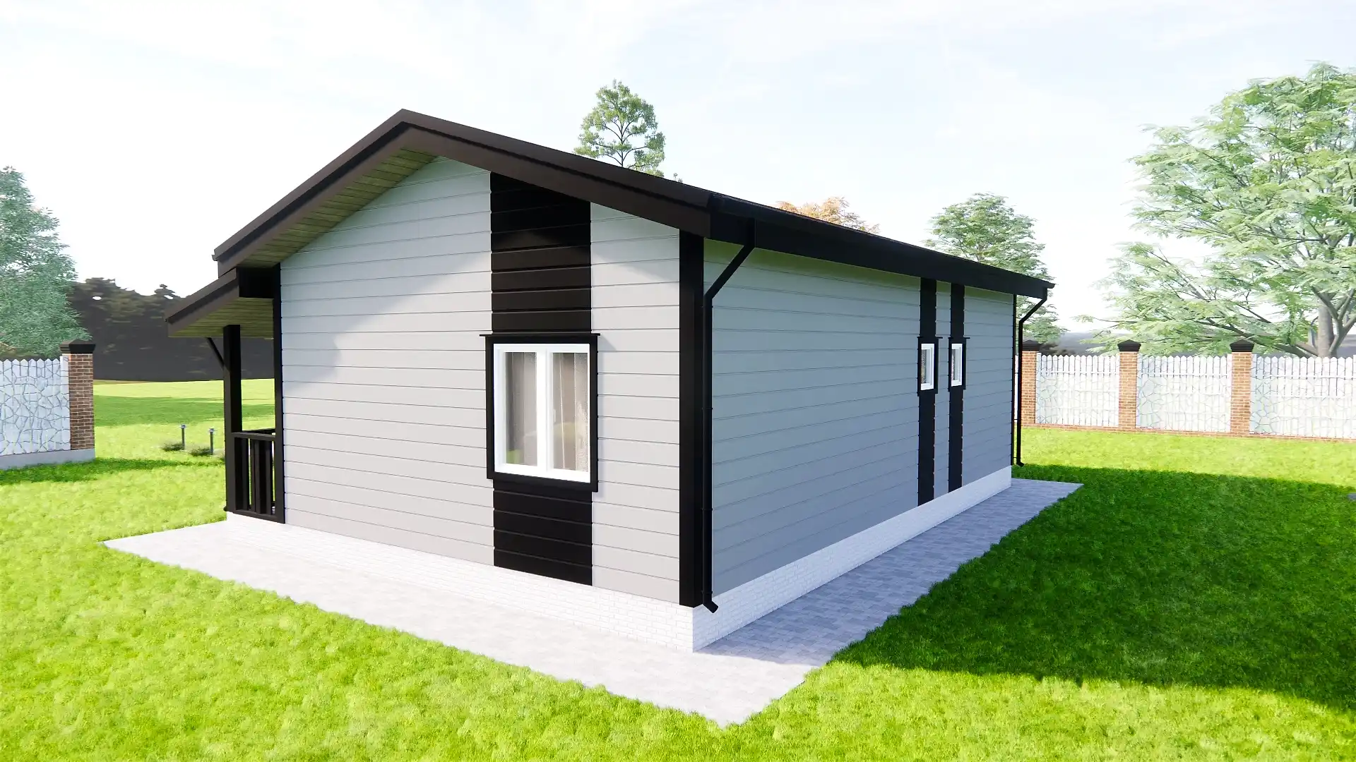 Каркасный дом 7х10 м «Шум» Каркасный дом 7х10 м «Шум»