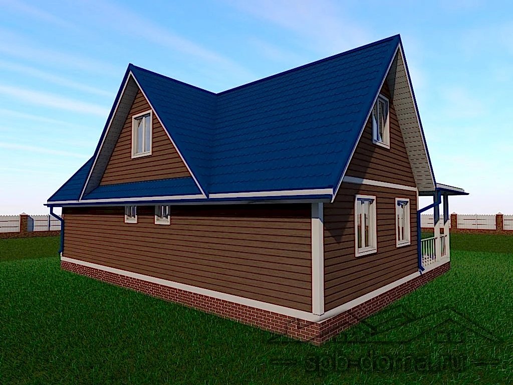 Каркасный дом 9х12 м «Пушное»