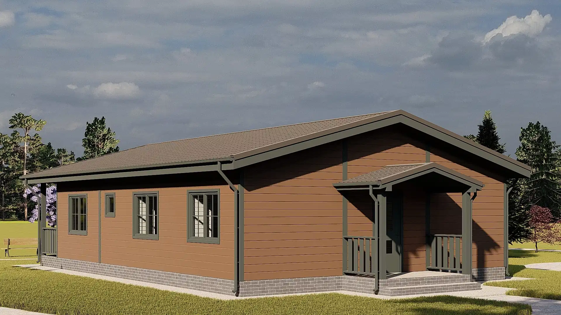 Каркасный дом 9х12 м «Варзолово»