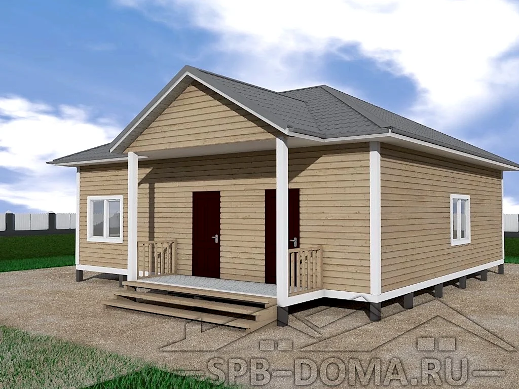 Сруб дома из профилированного бруса 10х10 м «Рябово» Сруб дома из профилированного бруса 10х10 м «Рябово»